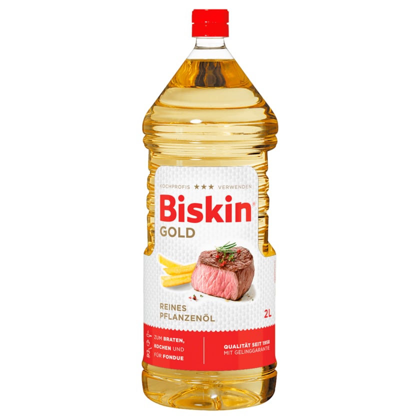 Biskin Reines Pflanzenöl Gold 2l